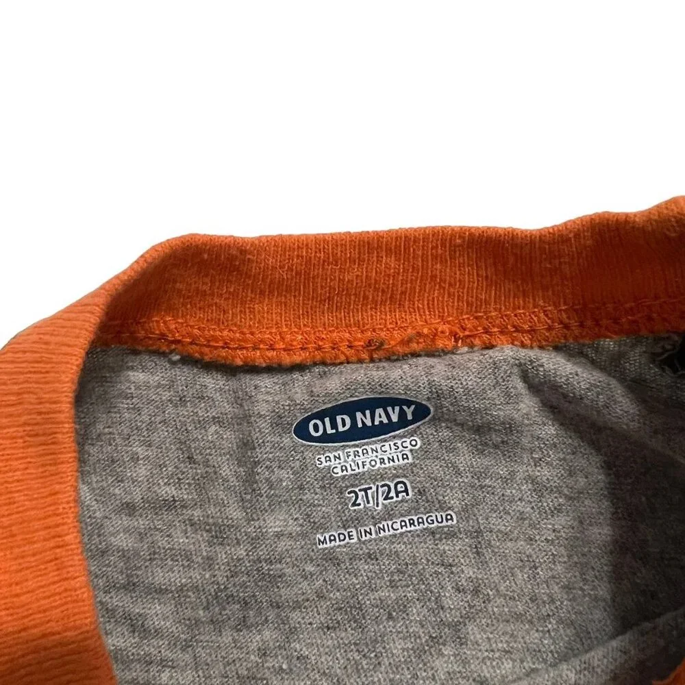 Old Navy 2T Fall Colors Raglan Tee Shirt